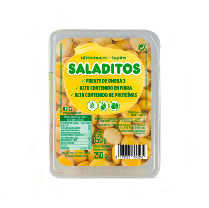 Altramuces Saladitos 10 bandejas de 250 g