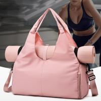Bolsa de viaje, Bolsa de entrenamiento, Bolsa Deportiva con soporte para Esterilla de yoga, Bolsa de Lona con compartimiento de Zapatos, Bolsa de fin de semanacon bolsos para almacenamiento en seco y Húmedo (multicolor) - details 0