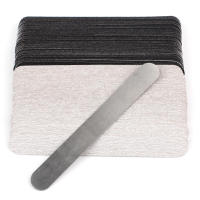 50pcs Mini Lijadores De Uñas Reemplazables 100/180/240 Grey/Black Pads Removibles En Manija De Acero Inoxidable Buffers Metálicos - details 7
