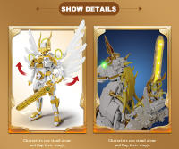 Bloques De Construcción Creativos Angel Rider Mecha Unicornio Caballero Juego De Figuras Robot Juguetes Para Adultos Y Niños Hombres Y Mujeres - details 2