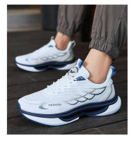 Nuevos Zapatillas Deportivas Casuales 2024 Para Hombres Y Mujeres Zapatos De Correr Planos Transpirables Tendencia Con Cordones De Malla - details 2