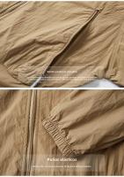 Chaqueta De Running Y Senderismo Para Hombres Con Capucha Y Protección UV50 Zipper Bolsillo Cintura Elástica Ultra Ligera Para Verano - details 18