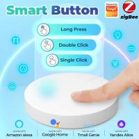 Botón Inteligente ZigBee Tuya Control Remoto Inalámbrico Switch Escena Multilinkaje Asistente De Voz Google Alexa Para El Hogar - details 3
