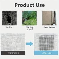 Cinta De Reparación Para Ventanas Impermeable Autoadhesiva Parche De Malla Antiniebla Para Decoración Del Hogar Y Reparación De Mosquitos Tamaño 2m X 1mm - details 2