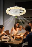 Luz de ventilador de enchufe con control remoto, ventilador de techo con Luz de Tornillo con Brillo regulable y temperatura de color para dormitorio, de estar, cocina de 12 pulgadas - details 3