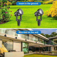 Spotlight De Jardín IP65 Impermeable 8LEDs 3000K Para Decoración De Paisaje Árbol Camino Jardín Yerba Luz De Suelo Moderna 220V - details 4