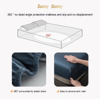 Protector De Matrícula De Lujo 100% Impermeable Sábana De Cama Premium Tejida a Mano Anti Bacteriano Y Suave Para Un Sueño Cómodo - details 12