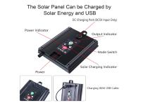 Tira de LED solar para exteriores, 5 m SMD 5050 Luces LED Tira de LED que cambia de color RGB con energía solar, IP67 Luces de hadas decorativas impermeables para jardín de árboles de jardín - details 2