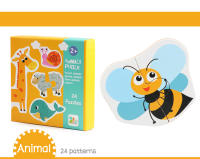 Juego De Rompecabezas De Madera Para Niños Educativo Juego De Aprendizaje Temprano Con Animales Frutas Y Tráfico Regalo Para Niños - details 2
