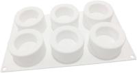 Conjunto de 6 moldes para hornear pastel hueco DIY pastel molde 3D molde de silicona para pudín de chocolate mousse postre cocina hornear moldes pastelería - details 3
