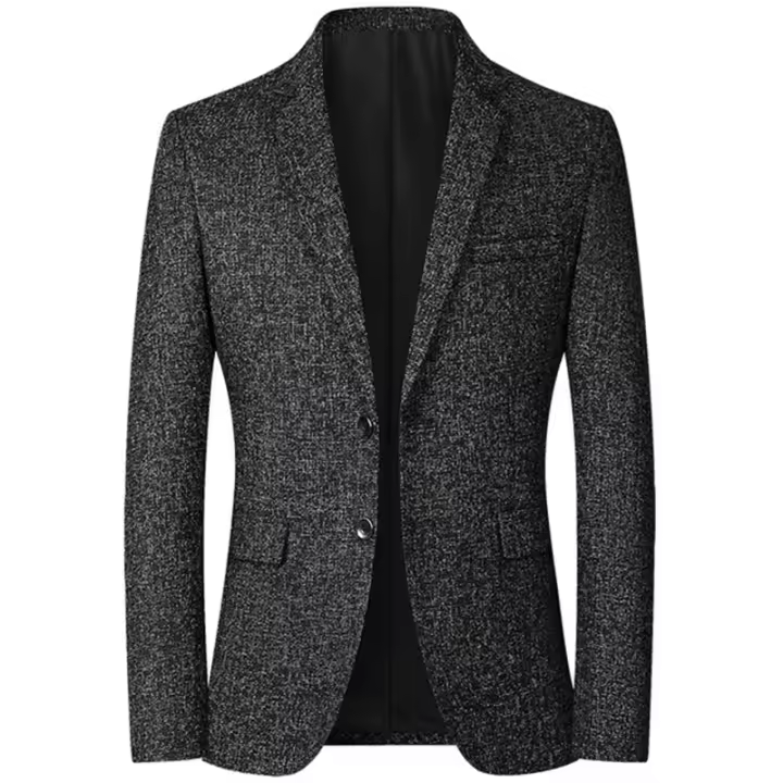 Chaqueta De Moda Para Hombres FGKKS 2023 Primavera Otoño Slim Casual Negocios Elegante Suits Top Polyester Cierre Único - 1