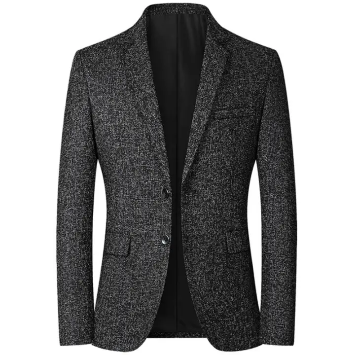 Chaqueta De Moda Para Hombres FGKKS 2023 Primavera Otoño Slim Casual Negocios Elegante Suits Top Polyester Cierre Único - 1