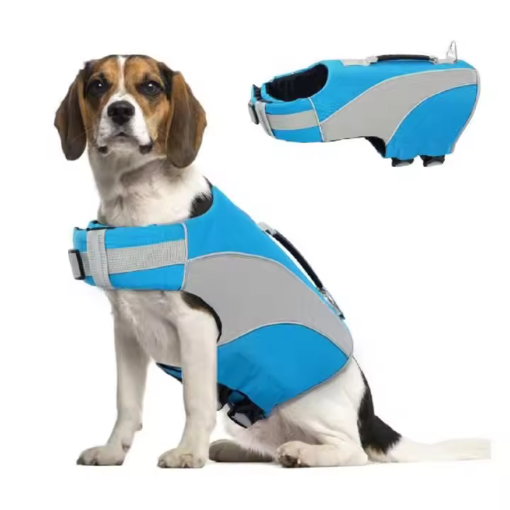 Chaleco Salvavidas para Perros PUMYPOREITY - Seguridad y Visibilidad - Azul, L - 1