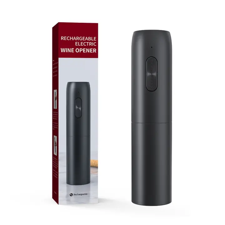 Kit Eléctrico para Abrir Botellas de Vino Kolitong (Caja Regalo Elegante) | Abridor Un Toque + 6 Piezas de Utensilios de Vino | Base Portátil · Inoxidable Profesional · Ideal para Hogar y Fiestas KP3-372203A - 1