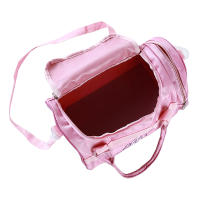 Bolso De Baile Para Niñas En Rosa Con Encaje Bolsa Cruzada Con Bordado De Nombre Para Clase De Ballet Suave Malla Cierre De Cremallera Capacidad Bajo 20 Litros - details 2