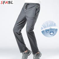 Pantalones De Deporte Al Aire Libre Para Hombres 5XL Con Bolsillos Cierre De Cremallera Secado Rápido Talla Media Estilo Casual Color Negro Azul Oscuro Verde - details 2