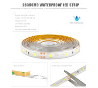 Tira De LED Con Sensor De Movimiento PIR 1-5m DC 12V Impermeable Para Iluminación Automática En Escaleras Armario Cocina - details 2
