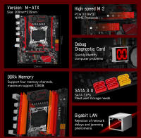 Placa Base MACHINIST X99 RS9 Para CPU Xeon E5 2640 2666 2667 2670 V3/V4 Soporte LGA 2011-3 Slot DDR4 RAM M.2 NVME 128GB RAM - details 2