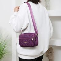 Nueva Moda Bolso De Hombro Para Mujer En Nylon Con Bordado Cierre De Cremallera Casual Bolso Cuadrado De Mujer Con Estilo - details 16
