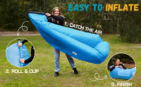 multiple ways to inflate the air lounger