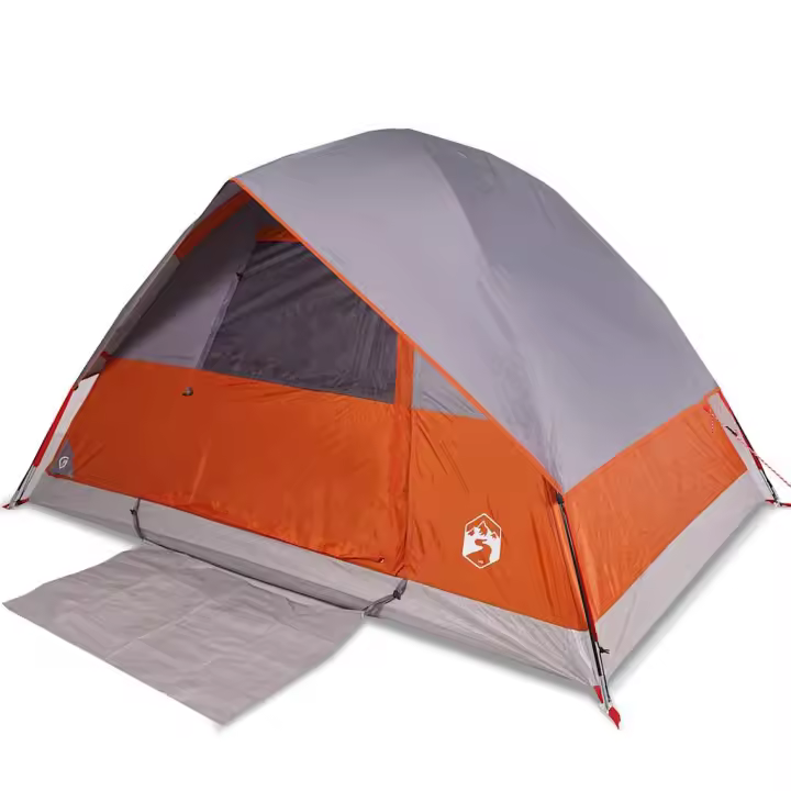 vidaXL Tienda de campaña iglú para 2 personas impermeable naranja - 1