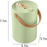 Humidificador portátil de 7,1*5,1 pulgadas con boquillas dobles, humidificador USB silencioso de 1,8 L con luz LED, ajuste de tres niveles, apagado automático, adecuado para oficina en casa - details 0