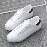 Nuevos Zapatos Planos Para Estudiantes Mujer Transpirables Moda Internet Zapatos Casuales Blancos Talla Verdadera Material PU Y Malla - details 17