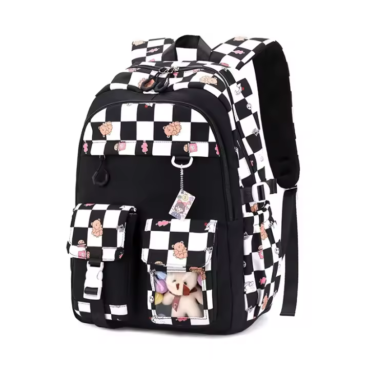 Mochila escolar que reduce la carga y protege la columna vertebral para estudiantes de secundaria - 1