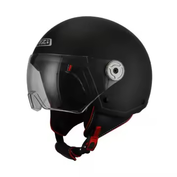 Casco jet NZI Vintage 3 Negro Mate - 1