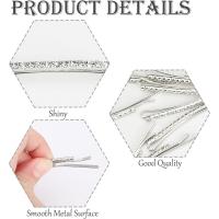 10 horquillas pequeñas con cristales transparentes y brillantes para el pelo, accesorios para el pelo de boda, pinzas para el pelo. - details 1
