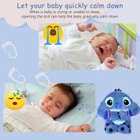 Soothing Stitch Plush Toy, Stitch Anxiety Relief, Rhythmic Breathing Exercise, Perfect for Sleeping Children and Adults - Perfect Granny Gray Breathing Bear - details 1
