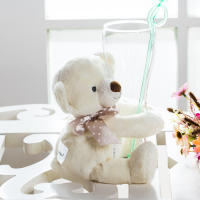Oso De Peluche Grande Para Bebé En Rosa / Azul / Blanco Suave Y Suave 10 Pulgadas Para Niños Y Adultos - details 2