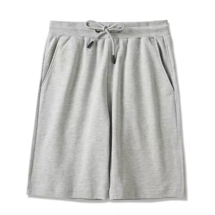 Shorts De Algodón Para Hombre Verano Transpirables Y Absorbentes De Sudor Estilo Casual Color Sólido Tallas M a 5XL - 1