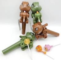 Soporte De Lollipop De Dinosaurio Juguete Robot De Caramelo Almacenamiento Para Niños Antipolvo Regalo Soporte De Pastel Juguete De Niveles De Interés - details 3