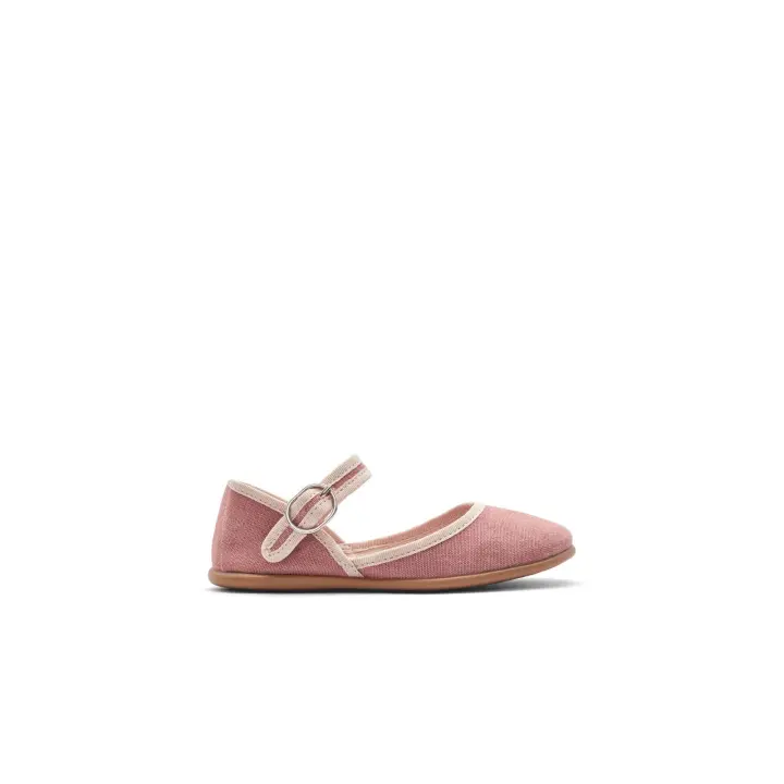 Conguitos - Zapatos para niña estilo bailarina cómodos (Rosa / Talla 33) - 1
