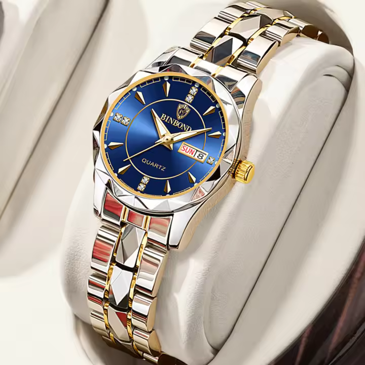 Reloj De Moda Para Mujer BINBONG Marca De Lujo Resistente Al Agua 3ATM Con Fecha Reloj Deportivo De Cuarzo Para Damas Reloj De Pulsera - 1