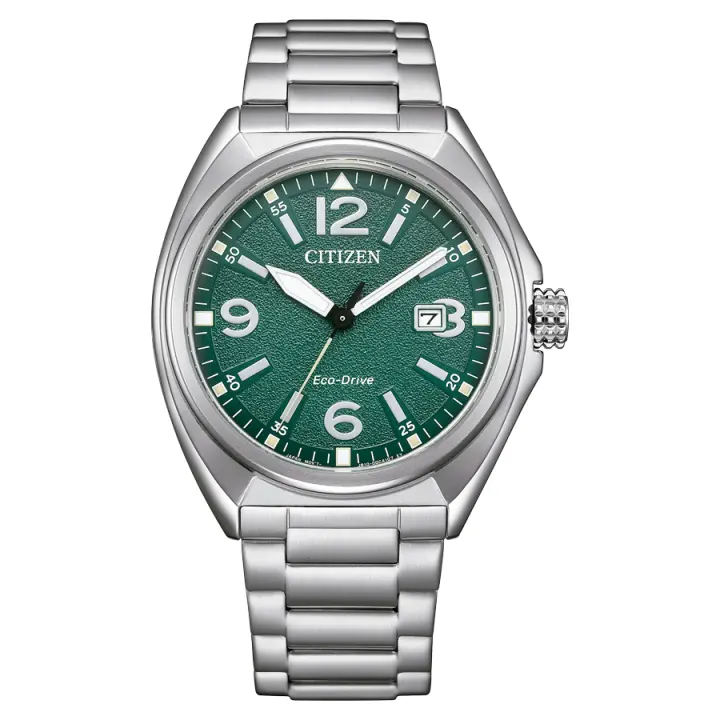 Reloj Citizen hombre Eco-drive con esfera verde y calendario - 1