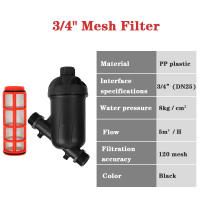 Conector De Riega Jardín 3/4 1 1.5 2 Pulgadas 120 Malla Filtro De Rociador Herramientas De Riego Por Goteo Plástico DIN - details 34