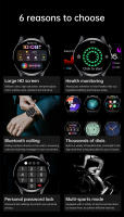 Reloj Inteligente LIGE HD Pantalla De Acero Inoxidable Bluetooth Llamada Resistente Al Agua Deportivo Fitness Para Hombres Compatible Con Huawei - details 1