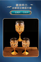 Vaso De Vino Ramada De Metal De Alta Calidad Vaso De Licor Creativo De Cristal Vaso De Espíritu Set De Vino Para El Hogar Regalo - details 2