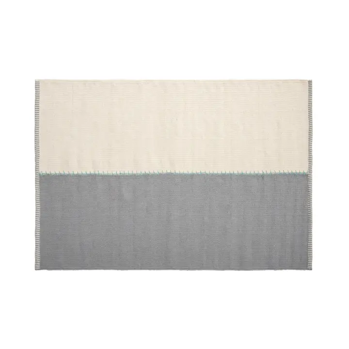 Parentesi Quadra  -  ALFOMBRA HALF BLANCO Y GRIS 160X230CM - 1