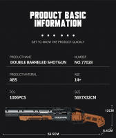 Bloques De Construcción De Tiro Doble De 1006 Piezas Juguetes Educativos Para Niños Y Adultos Regalos Militar Clásico Pistola Con Correa De Bala Bloques De Building Blocks - details 4