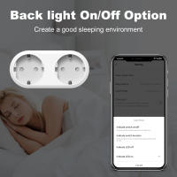 Enchufe Inteligente WiFi Tuya 2 En 1 EU Doble Salida 16A Con Monitoreo De Energía Compatible Con Alexa Google Home Alice - details 8