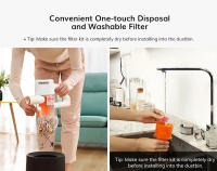 Escoba Aspiradora Sin Cable Mascotas Sofa ILIFE G80, Aspiradora de Agua para Tapicerias 22KPA 45 Min, Aspiradora de mano Inalambrica coche Antienredo para Suelo/Alfombra/Pelos Mejor precio limpieza hogar Pequeños electrodomésticos para hogar - details 11