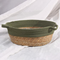 Nueva Cama Para Gato Redonda Tejida a Mano Con Vínculo Verano Cesta Fría Para Gato Ropa De Algodón Cesta De Perca Para Mascotas Suministros - details 8