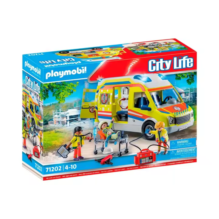 Ambulancia con Luz y Sonido City Life 71202 PLAYMOBIL - 1