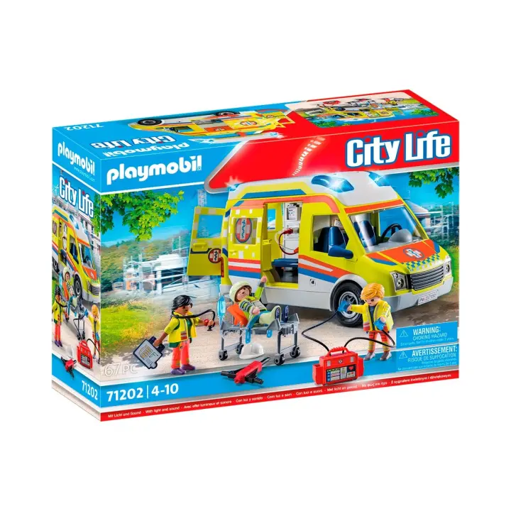 Ambulancia con Luz y Sonido City Life 71202 PLAYMOBIL - 1