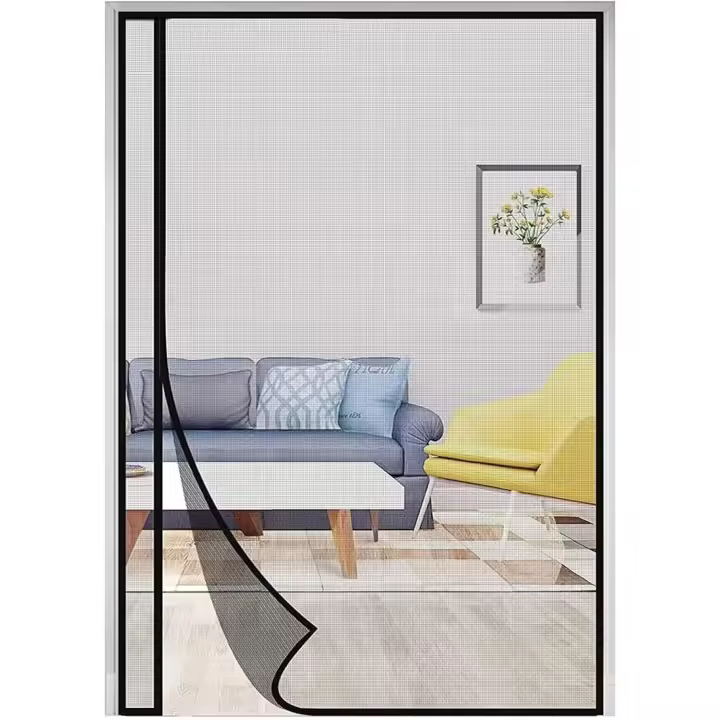 Mosquitera enrollable para puerta, 170x250cm mosquitera enrollable, mosquitera enrollable para puerta balcón, negro - 1