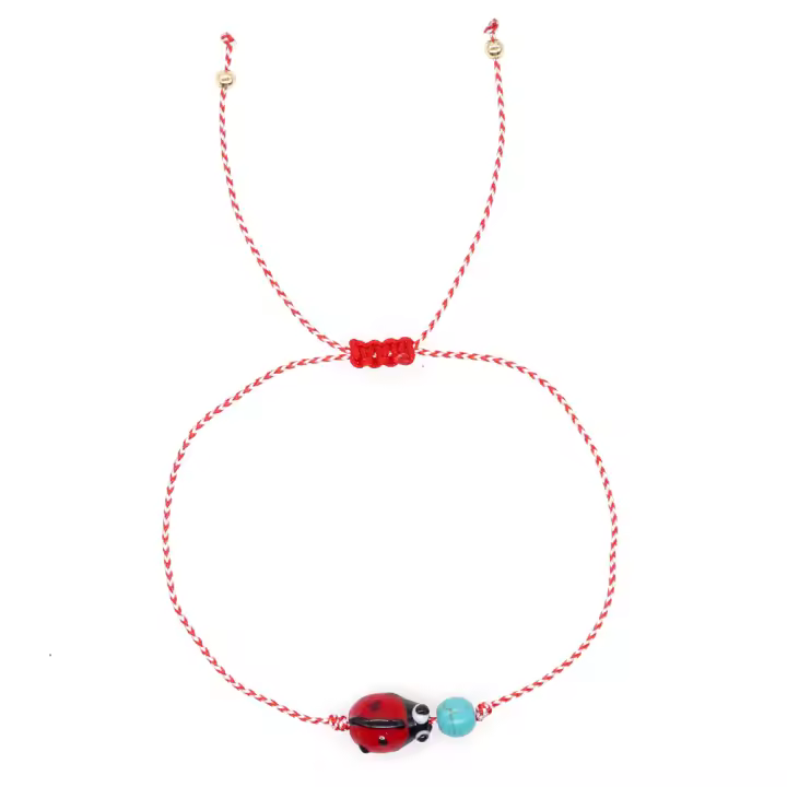 Pulsera De Ladybug Serie Martis Go2boho 3mm Con Cuentas De Cobre Y Turquesa Sintética Para Mujer Hombre Joyería Bohemia Nueva 2024 - 1