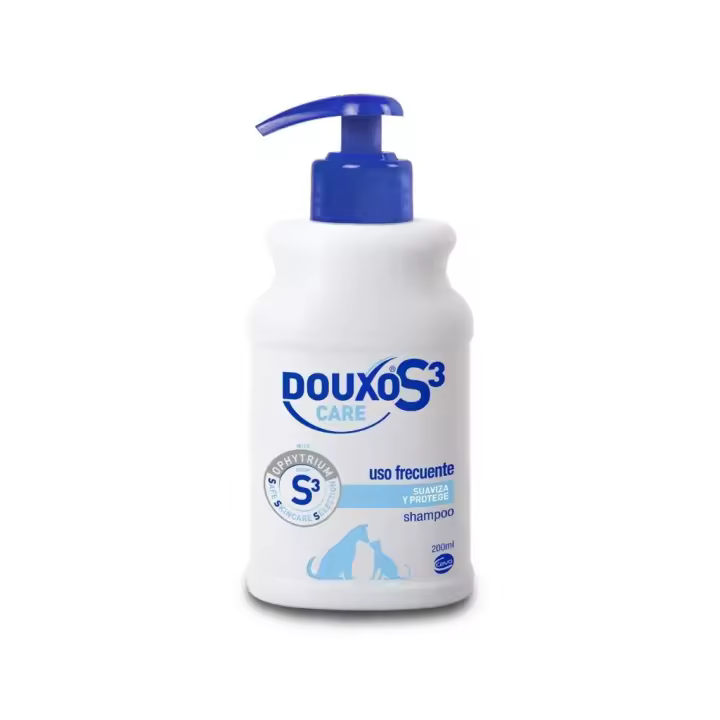 DOUXO S3 - Care (200 ml) - Champú indicado Para baños Habituales de Perros y Gatos - 1